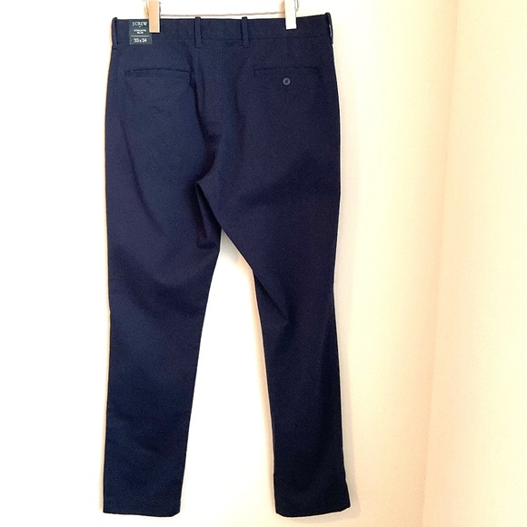 NWT J. Crew Factory Men’s Navy Athletic slim-fit chino pant SZ Various - Picture 8 of 16
